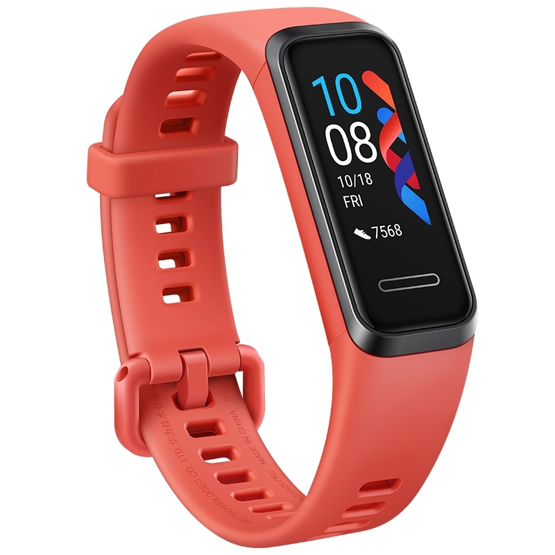 Fitness náramek Huawei Band 4 / 91 mAh / Bluetooth 4.2 / 0,96" (2,4 cm) TFT displej / červená / ROZBALENO