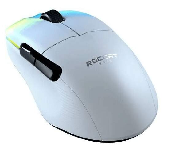 Bezdrátová herní myš Roccat Kone Pro Air / 19000 DPI / s RGB osvětlením / 5 tlačítek / bílá / ZÁNOVNÍ