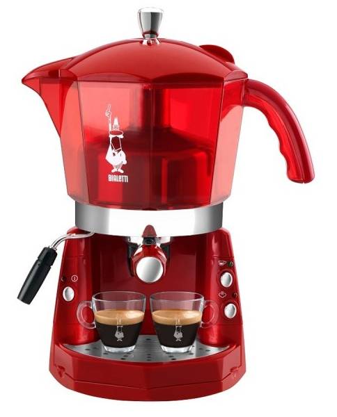 Pákový kávovar Bialetti Mokona CF40 / 1050 W / 1,5 l / 20 bar / červená / ROZBALENO