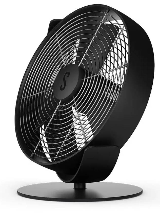 Stolní ventilátor Stadler Form Tim Black / 10 W / nastavitelný výkon / černá