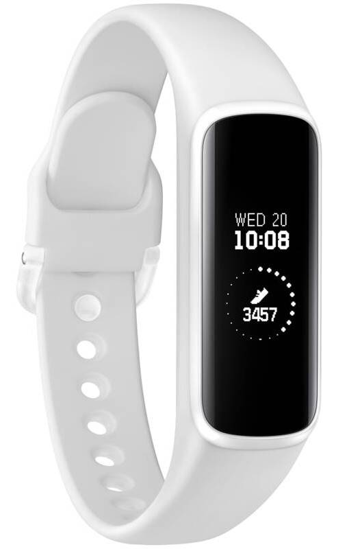 Fitness náramek Samsung Galaxy Fit e (SM-R375NZWAXEZ) / 128 KB / 128 × 64 px / 70 mAh / 0,74" (1,88 cm) PMOLED displej / bílá / ZÁNOVNÍ