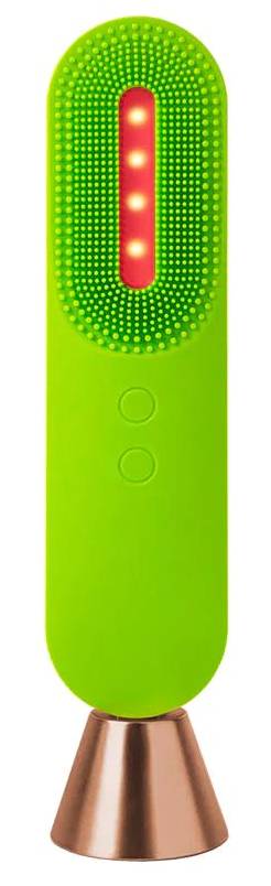 Fotonický čistící kartáček na obličej L(A)B Sonic Silicon / LED světelná terapie / zelená / ROZBALENO