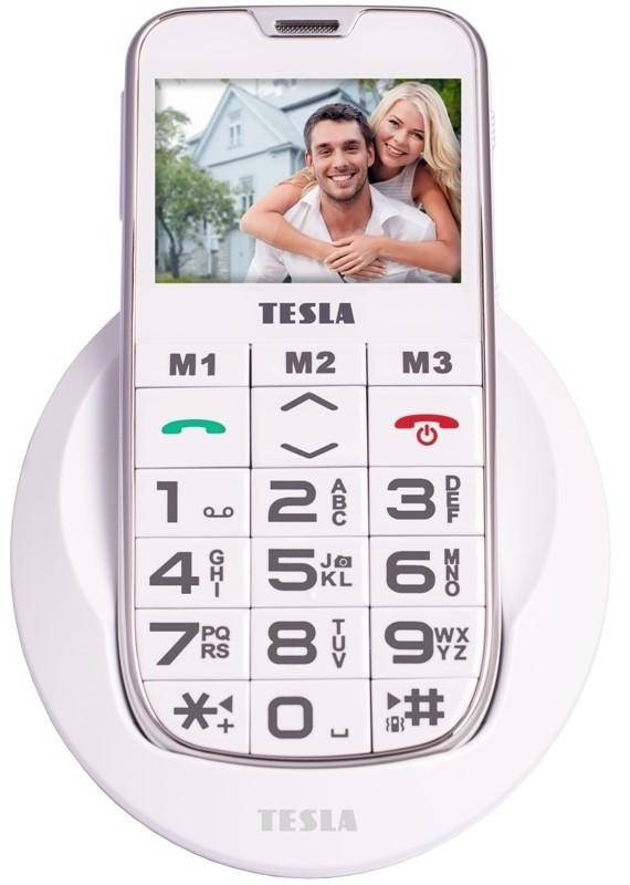 Mobilní telefon TESLA SimplePhone A50 / Dual SIM / 2,4" / bílá / ZÁNOVNÍ