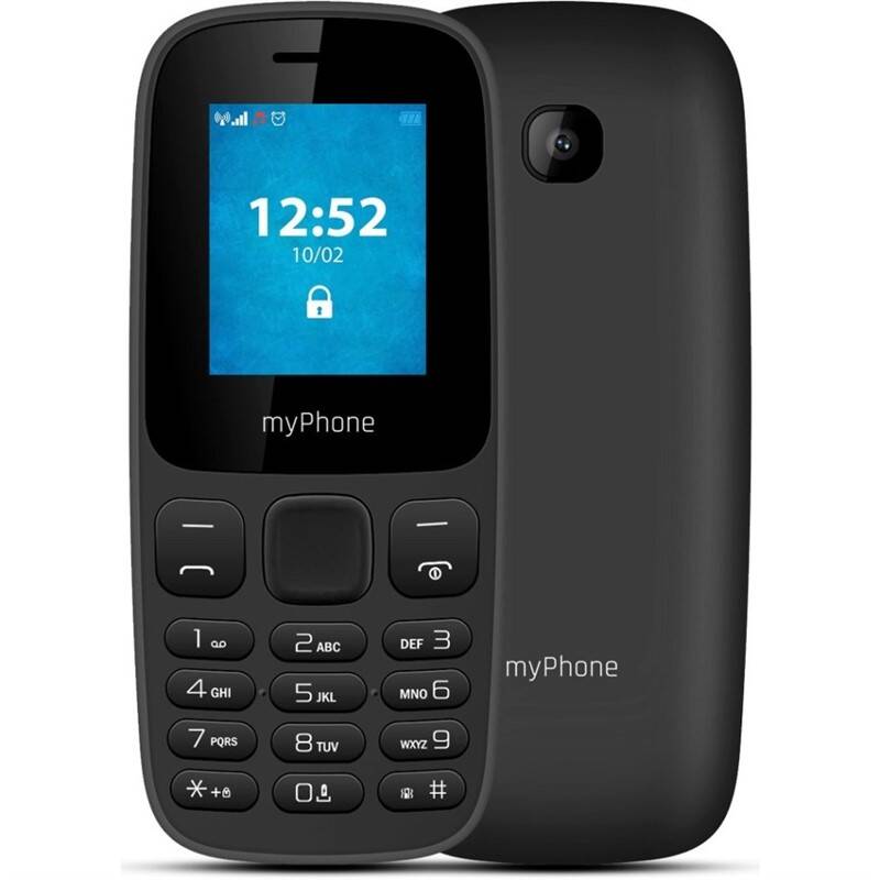 Mobilní telefon myPhone 3330 (TELMY3330BK) / 1,77" (4,5 cm) TFT displej / Dual SIM / 160 × 128 px / černá / ZÁNOVNÍ