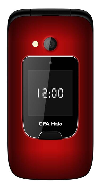 Mobilní telefon CPA Halo 15 Senior + nabíjecí stojánek / 2,4" / Bluetooth / červená / ROZBALENO