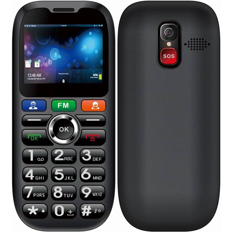 Mobilní telefon Cube 1 S100 Senior Dual SIM (MTOSCUS100050) / 2,3" (5,8 cm) / 320 × 240 px / 1000 mAh / černá / ZÁNOVNÍ