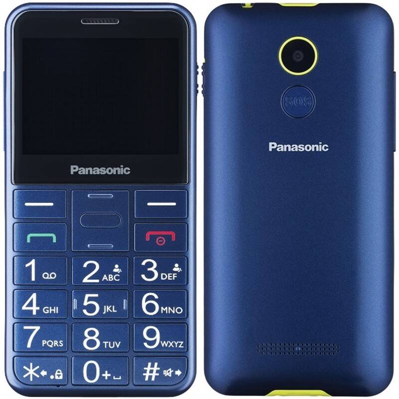 Mobilní telefon Panasonic KX-TU150EXC Dual SIM / 2,4" (6,1 cm) / 320 × 240 px / 1400 mAh / modrá / ZÁNOVNÍ