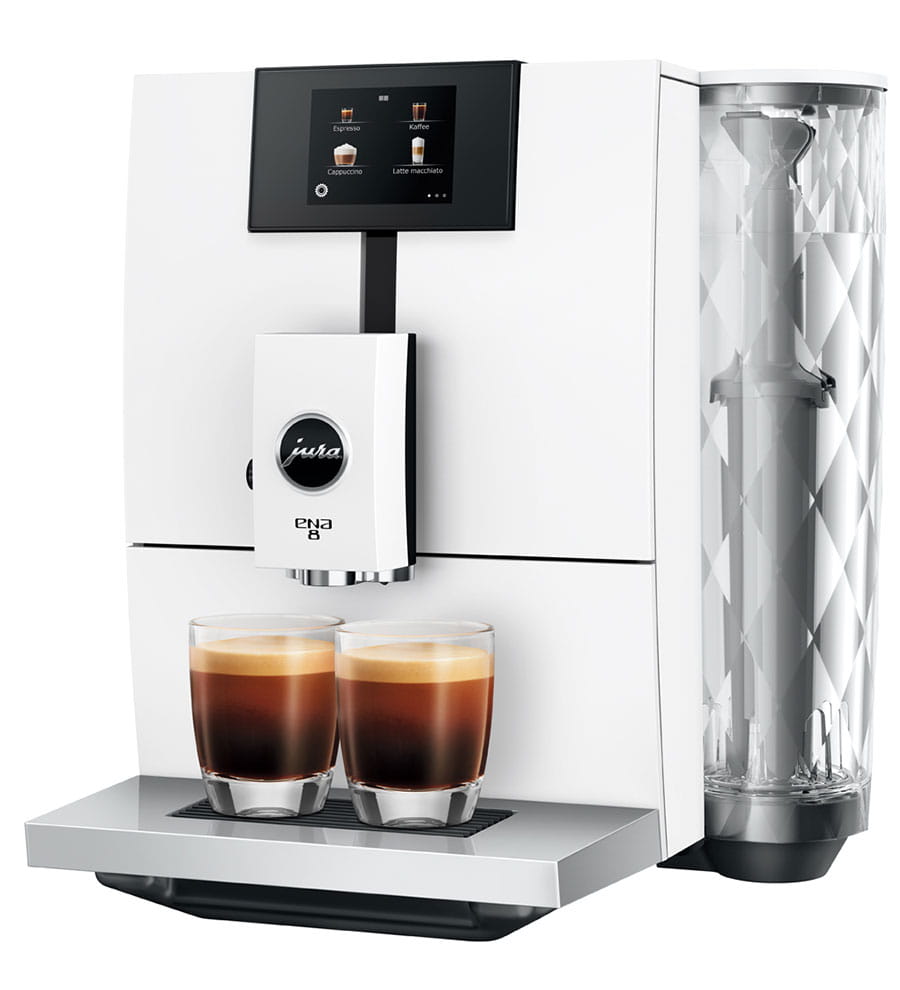 Automatický kávovar Jura ENA 8 / 1450 W / 1,1 l / 15 bar / Full Nordic White / ROZBALENO
