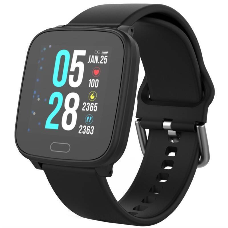 Fitness náramek Carneo SlimFit+ / 160 mAh / 1,3" (3,3 cm) LCD displej / 240 × 240 px / Bluetooth 4.0 / černá / ROZBALENO