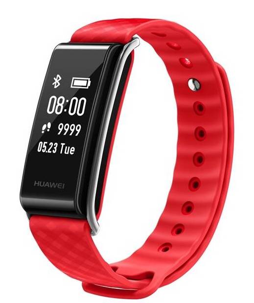 Fitness náramek Huawei Color Band A2 (02452557) / Bluetooth / červená / ROZBALENO