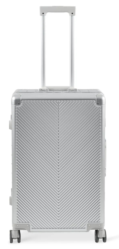 Cestovní kufr na kolečkách / M / 60 l / hliník