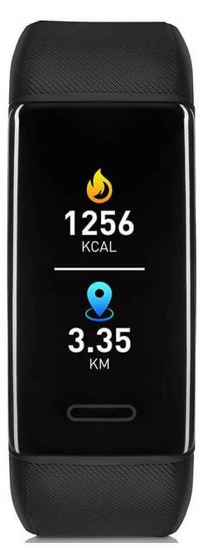 Fitness náramek Niceboy X-Fit GPS (xfit-gps) / 160 mAh / 0,96" (2,4 cm) / IP67 / GPS / černá / ROZBALENO