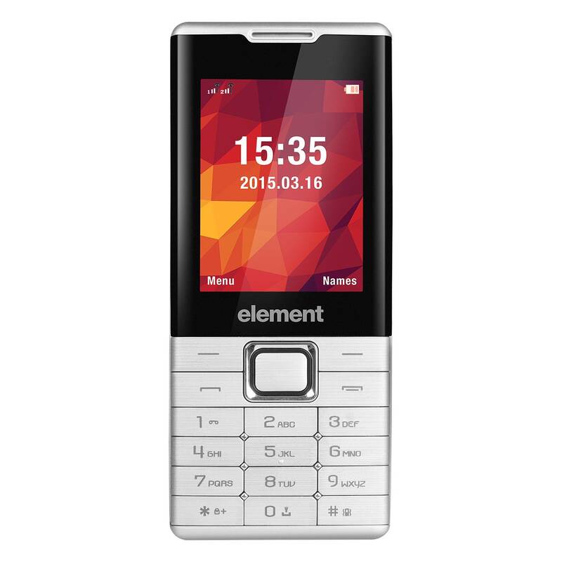 Mobilní telefon Sencor Element P020 / 2,4" / Dual SIM / Bluetooth / stříbrná / ZÁNOVNÍ