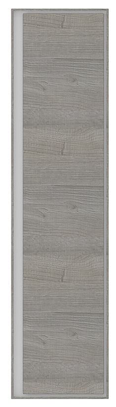 Vysoká koupelnová skříňka Ideal Standard Connect Air / 40 x 30 x 160 cm / šedý dub/matná bílá E0832PS