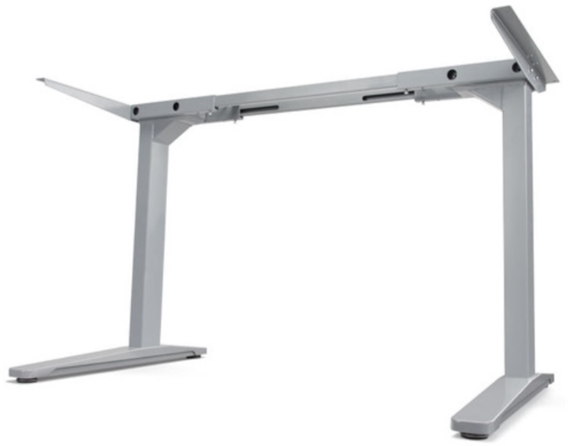 Výškově nastavitelná stolová podnož Uplift Desk / pro šířku desky 105-205 cm / šedá / 2. JAKOST