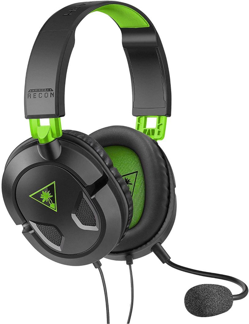 Herní sluchátka Turtle Beach Recon 50X / 20 Hz – 20 kHz / mikrofon / černá/zelená / ZÁNOVNÍ