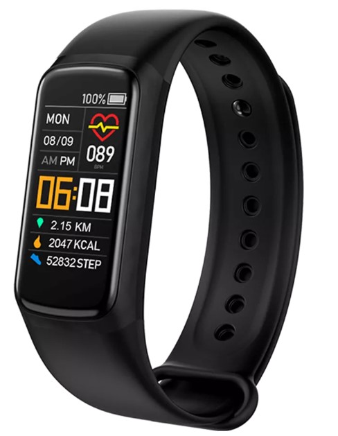 Fitness náramek Denver BFH-252 / 0,96" / Bluetooth 4.0 / černá / ROZBALENO