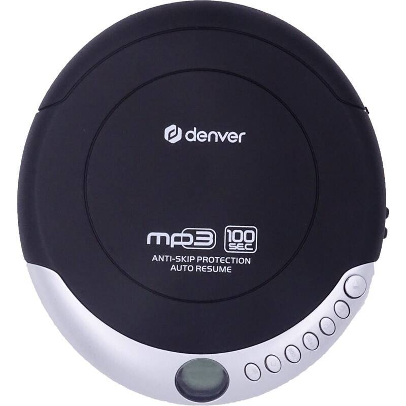 Discman Denver DMP-391 / LCD displej / MP3 / CD, CD-R, CD-RW / černá/stříbrná / ROZBALENO