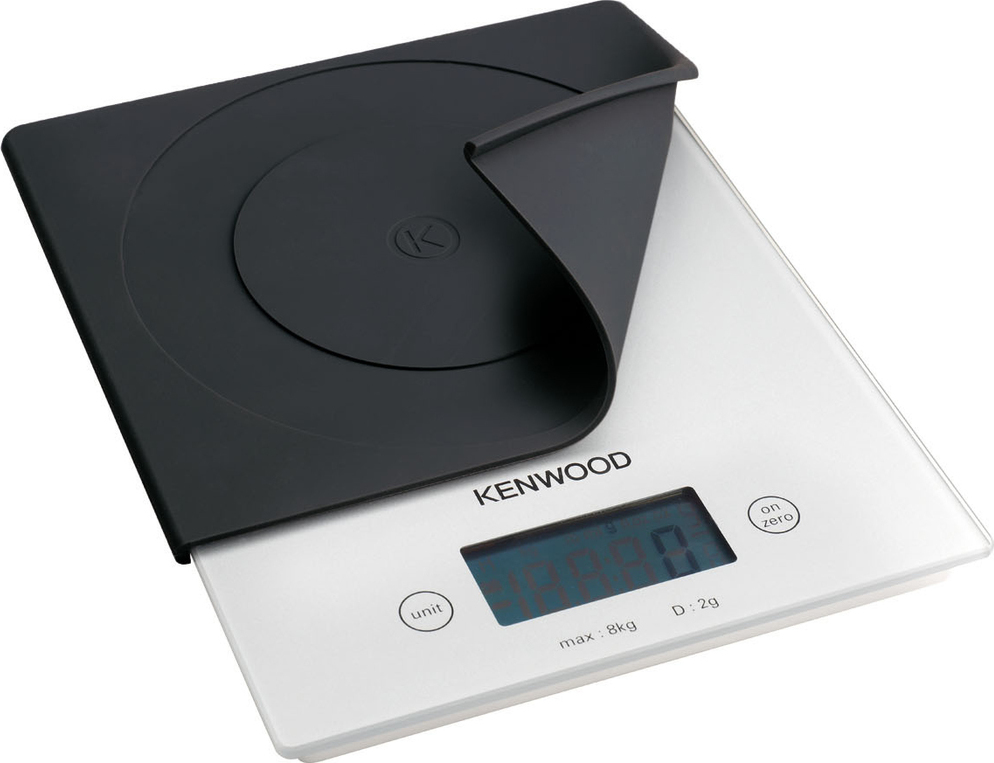 Kuchyňská váha Kenwood AT850B / nosnost 8 kg / přesnost 2 g / stříbrná/černá / ROZBALENO