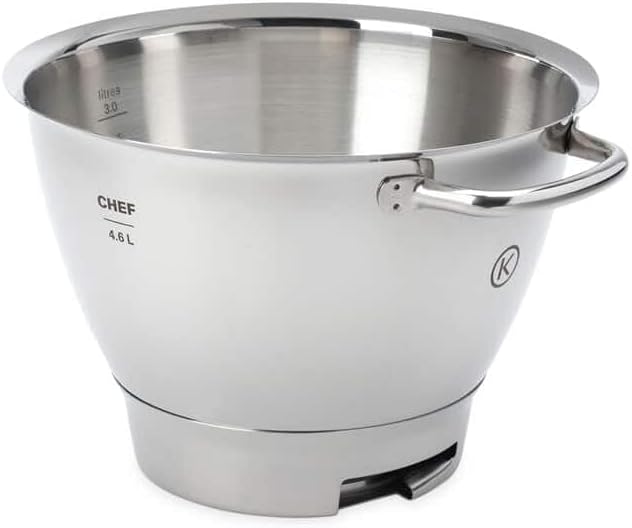 Příslušenství ke kuchyňským robotům Kenwood KAT711SS / mísa Chef Titanium / 4,6 l / nerezová ocel / ROZBALENO