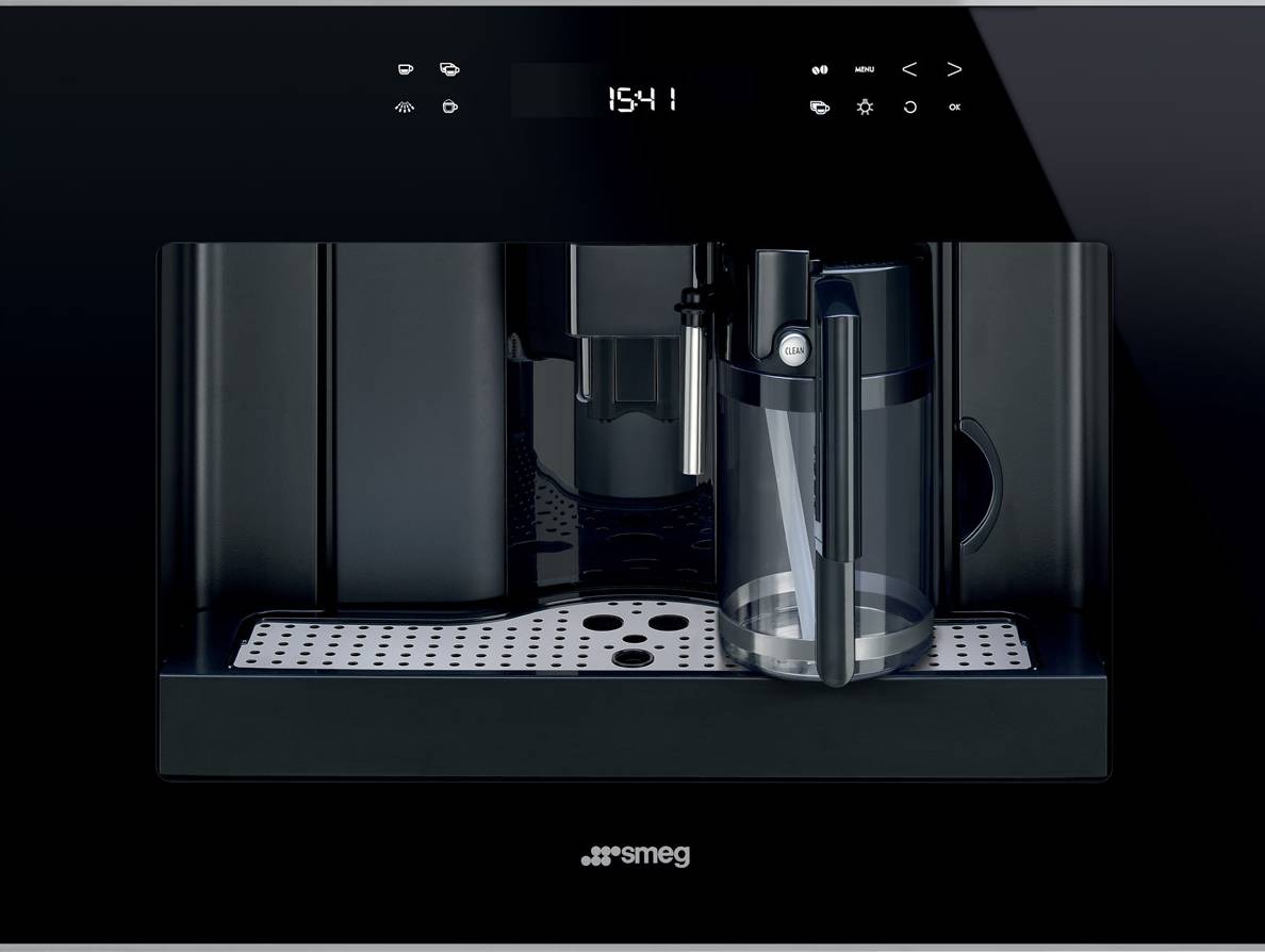 Vestavný automatický espresso kávovar Smeg Dolce Stil Novo CMS4601NX / 45 x 60 cm (V x Š) / 1350 W / 1,8 l / 220 - 240 V / 15 bar / LCD displej /…