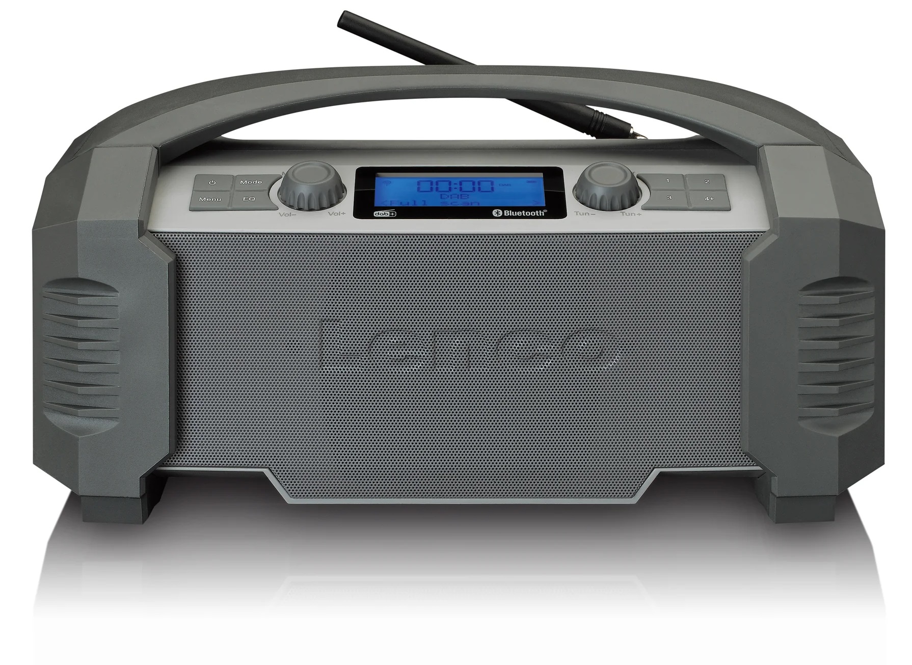 Radiopřijímač Lenco ODR-150GY / DAB+/FM tuner / Bluetooth / černá/šedá / ROZBALENO