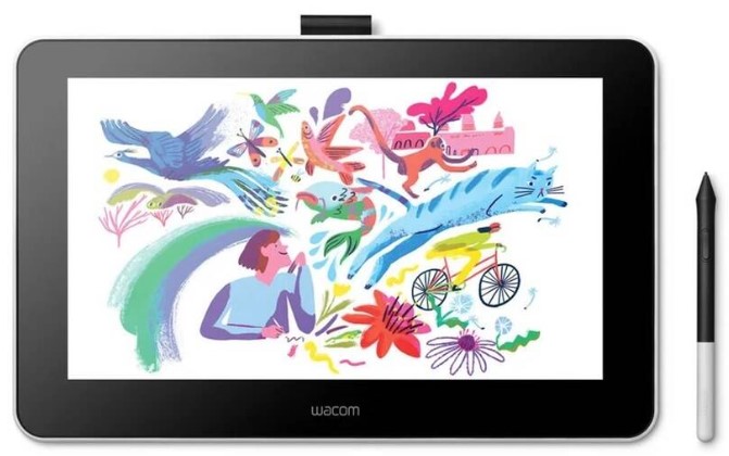 Grafický tablet Wacom One 13 / 2540 LPI / USB 2.0 / HDMI / bílá / 2. JAKOST