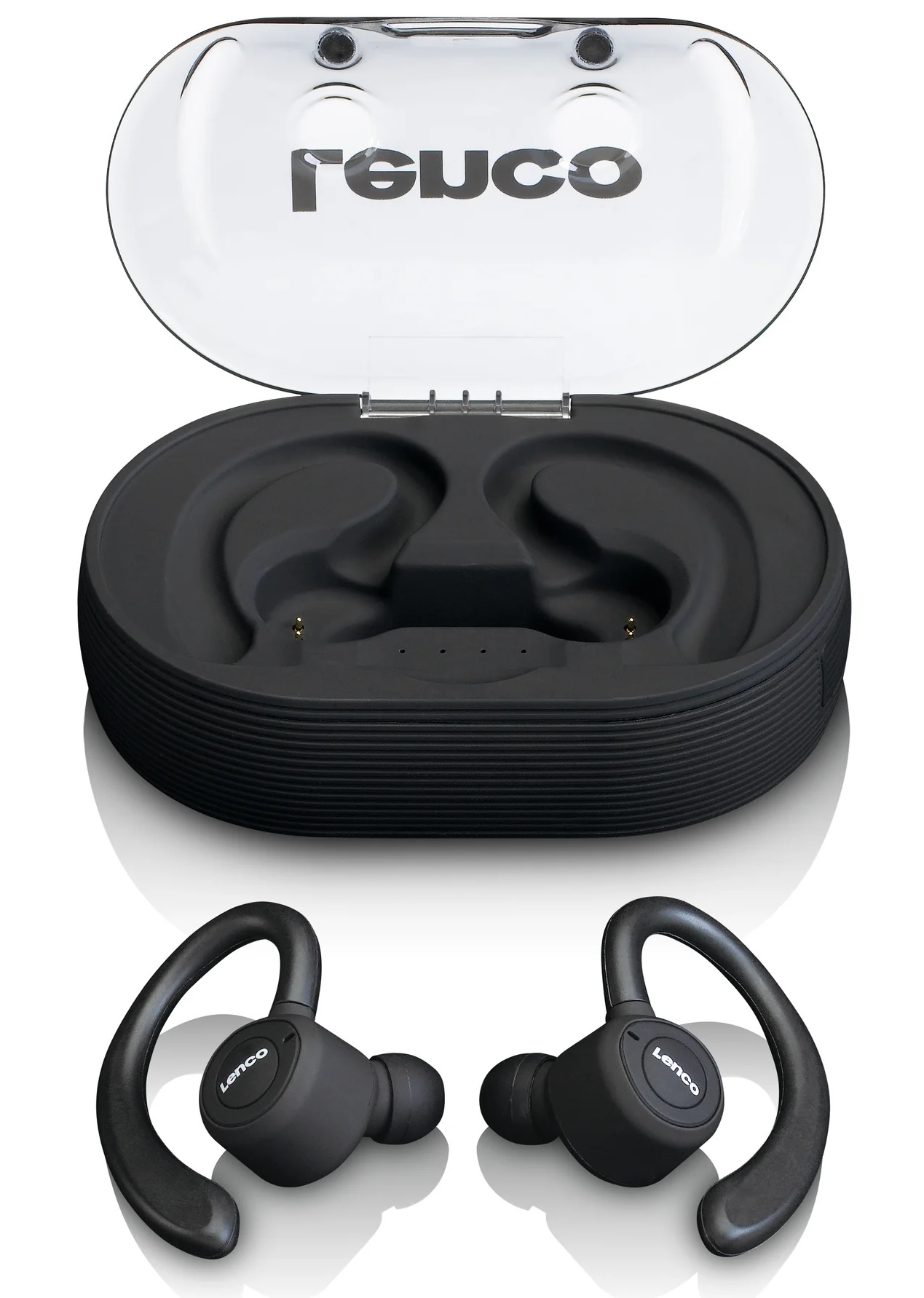 Bezdrátová sluchátka Lenco EPB-460BK / Bluetooth 5.0 / černá / ROZBALENO