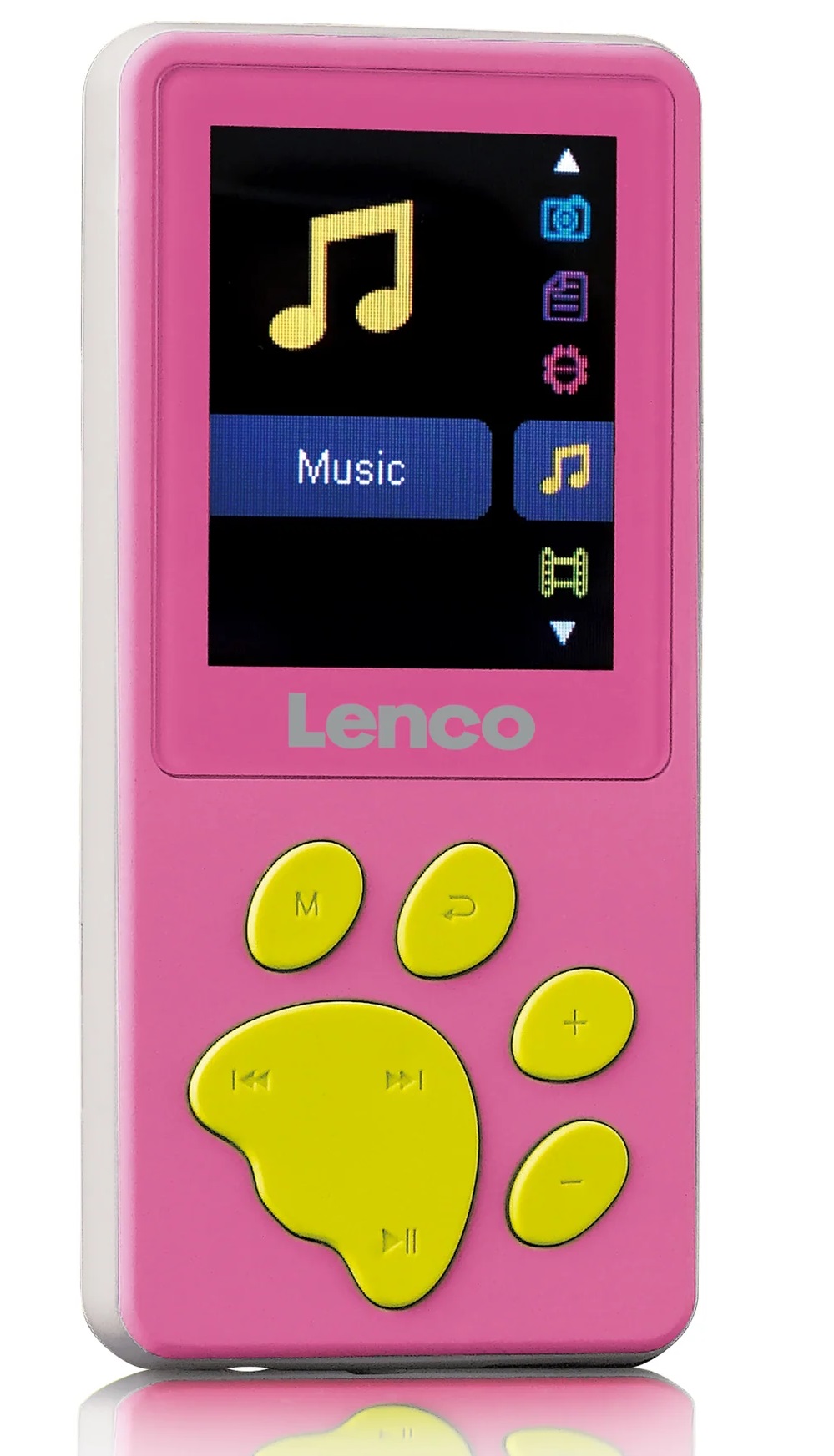 MP3 a MP4 přehrávač Lenco Xemio-560PK / 8 GB / růžová / ROZBALENO