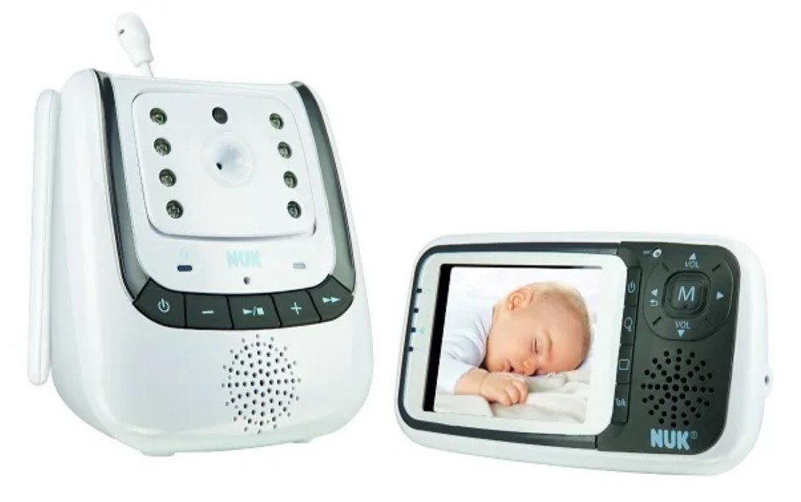 Dětská elektronická chůvička Nuk Video ECO Control (10256296) / 2,8" / až 300 m / ECO režim / bílá / ZÁNOVNÍ