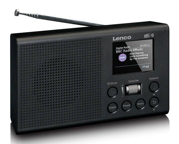 Přenosné rádio Lenco PDR-031BK / DAB+/FM / Bluetooth / černá / ZÁNOVNÍ