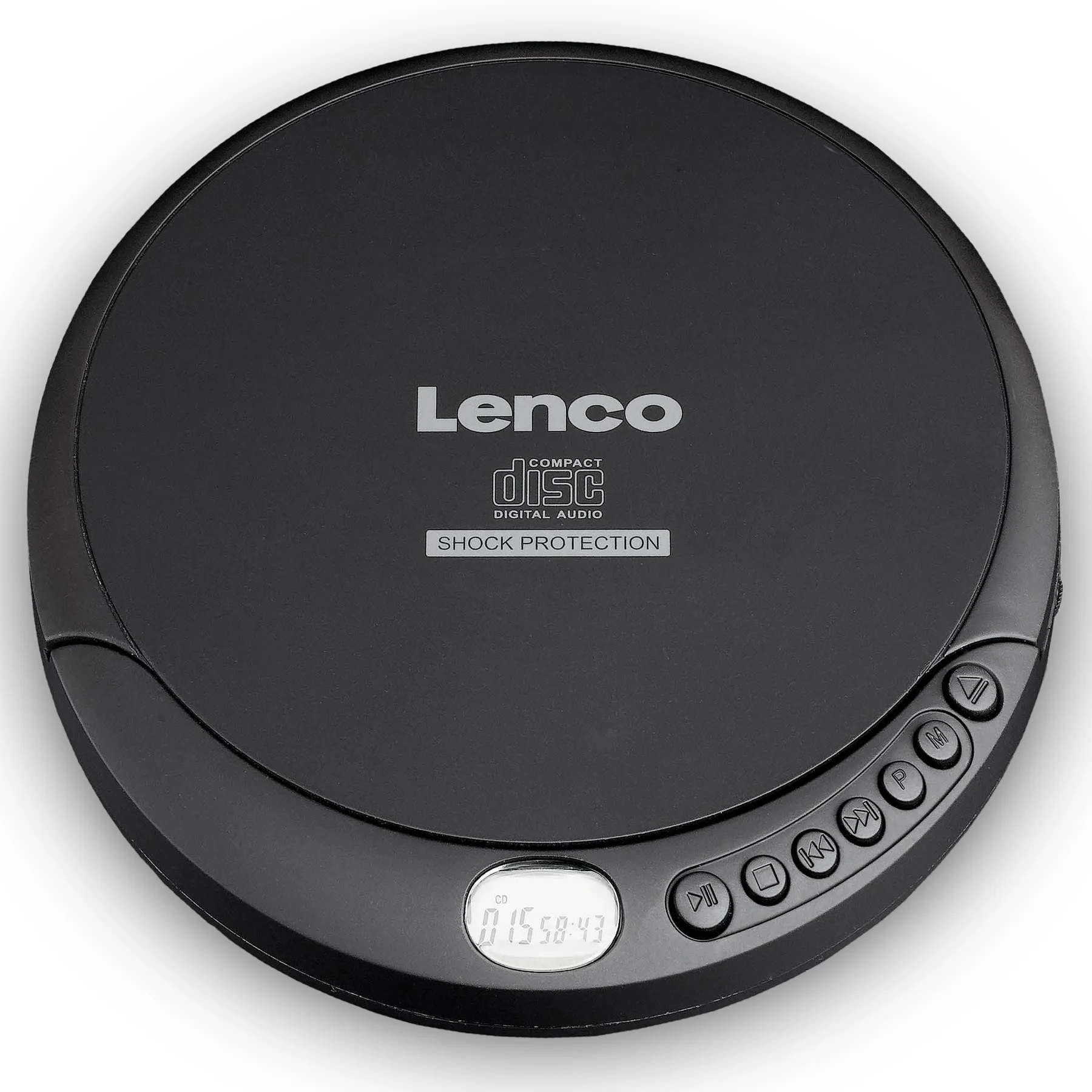 Přenosný CD a MP3 přehrávač Lenco CD-200 / LCD displej / černá / ZÁNOVNÍ