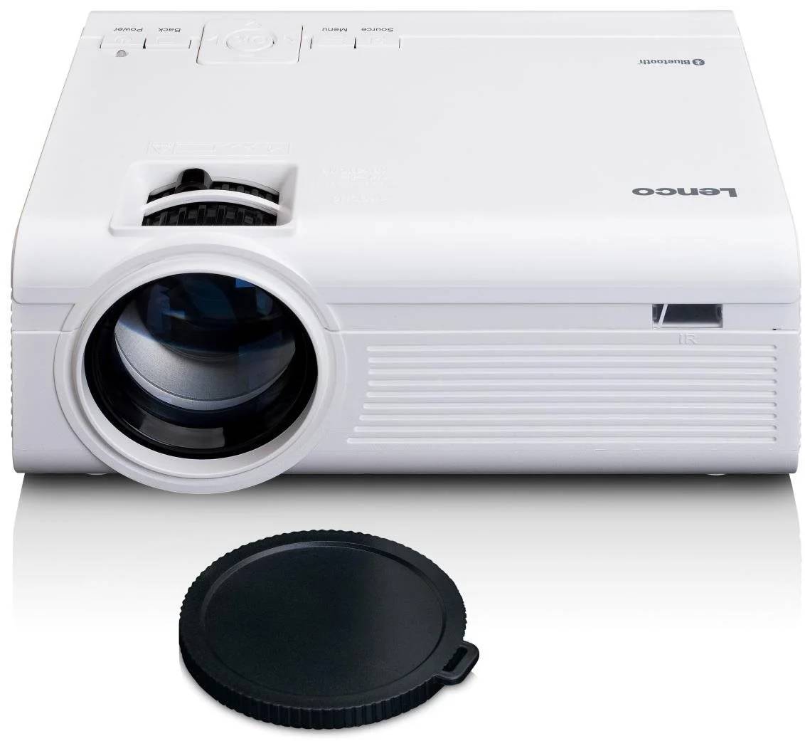 LCD projektor Lenco LPJ-300WH / 42 W / 800 x 480 / 4:3 / Bluetooth / bílá