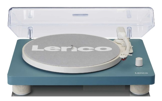 Gramofon Lenco LS-50 / 3 velikosti desek / 3 rychlosti / tyrkysová / ZÁNOVNÍ