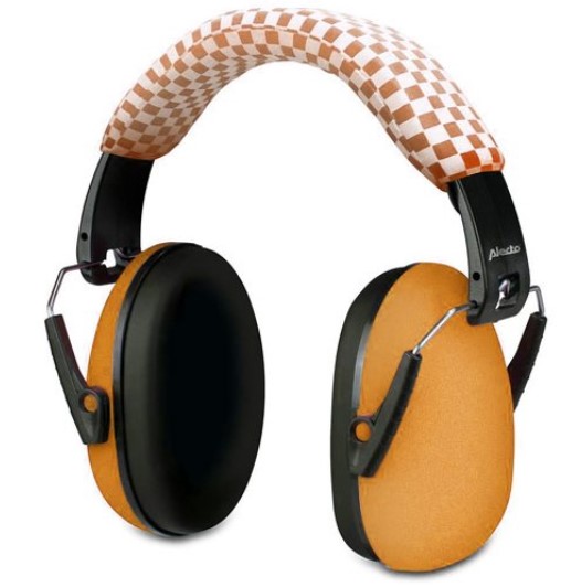 Ochranná sluchátka pro děti Alecto BV-71OE / vhodné pro děti od 18 měsíců / oranžová / ZÁNOVNÍ