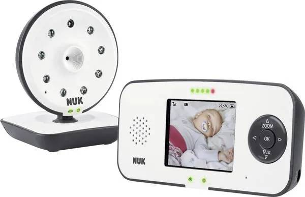 Dětská elektronická chůvička 2v1 Nuk Eco Control Video displej 550VD / 2.4 GHz / 250 m / bílá / ZÁNOVNÍ