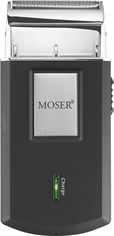 Cestovní holicí strojek Moser 3615-0051 / doba provozu až 45 min. / nerezová ocel / černá / ZÁNOVNÍ