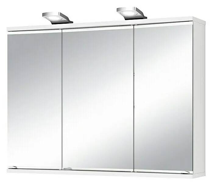 LED zrcadlová skříňka Jokey Lena / 80 x 64 cm / LED osvětlení / bílá / 2. JAKOST