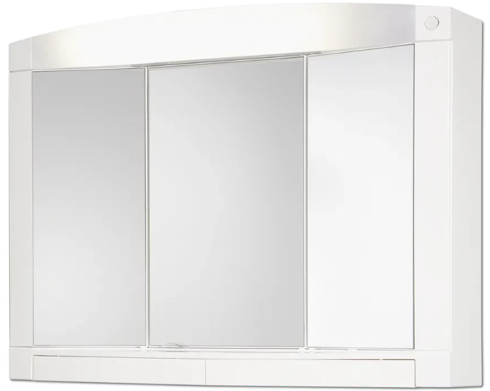 Zrcadlová skříňka Jokey Swing / 76 x 58 x 18 cm / plast / bílá / 2. JAKOST