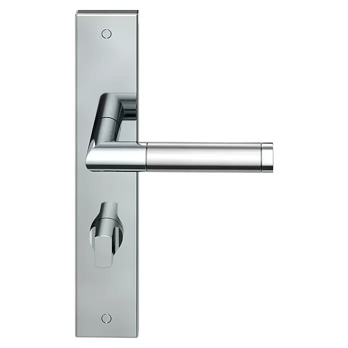 Sada dveřního kování Diamond Doors Louisiana / WC rozeta / 40 - 45 mm / nerezová ocel
