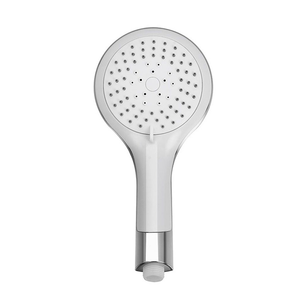 Ruční sprcha / Ø 12 cm / plast / chrom/bílá