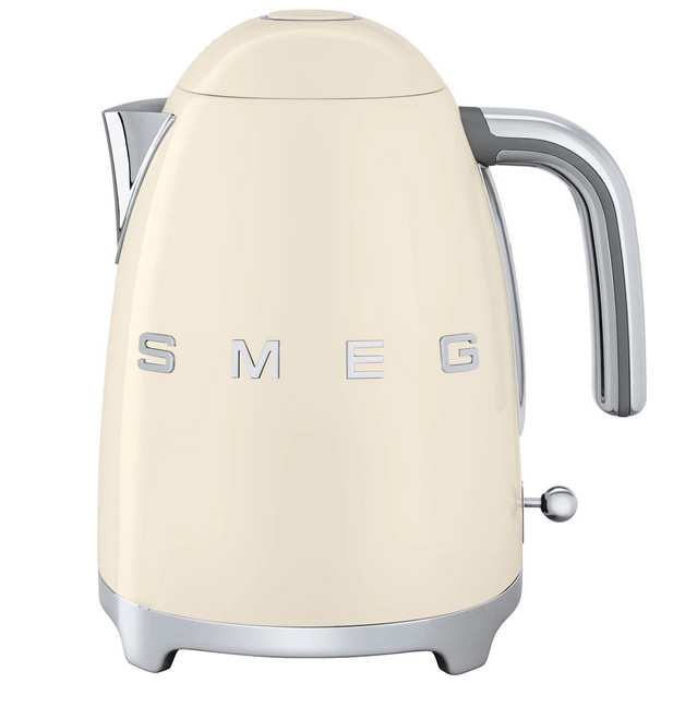 Rychlovarná konvice Smeg 50's style KLF03CREU / 2400 W / 1,7 l / lesklá krémová / ROZBALENO