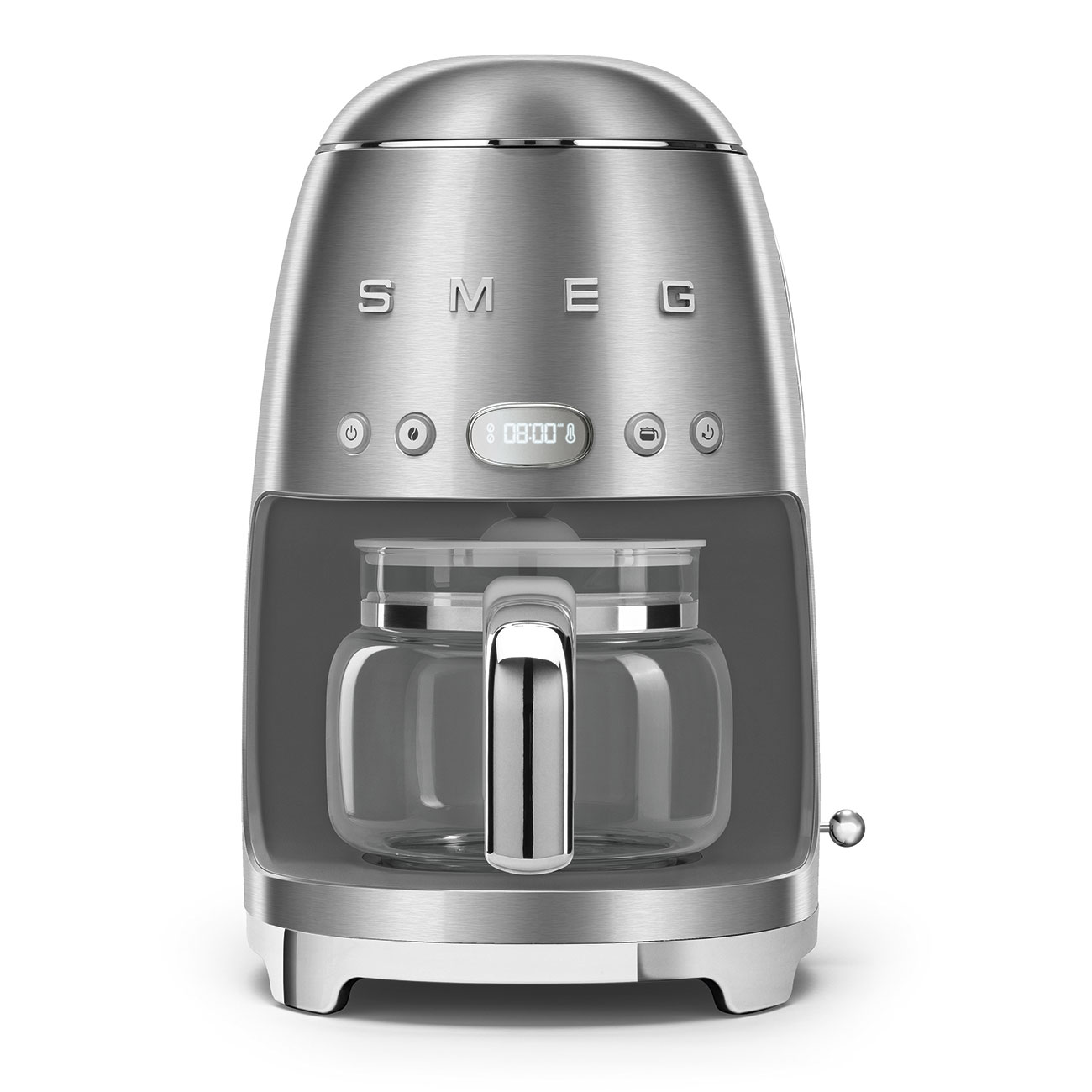 Kávovar na překapávanou kávu Smeg 50's style DCF02SSEU / 1050 W / 1,4 l / nerezová ocel / chrom