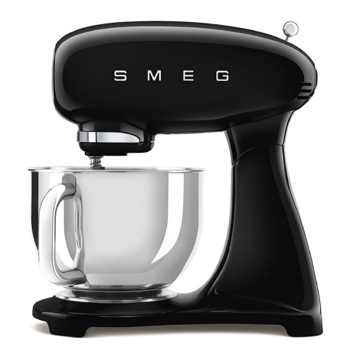 Kuchyňský robot Smeg 50's style SMF03BLEU / 800 W / 4,8 l / černá / ZÁNOVNÍ