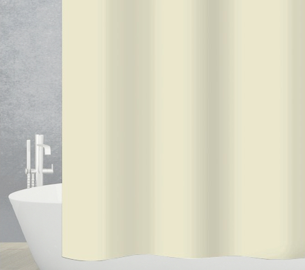 Sprchový závěs Diaqua Basic / 120 x 200 cm / 100% PES / světle béžová / POŠKOZENÝ OBAL