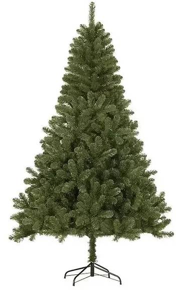 Umělý vánoční stromek / kanadská jedle / 155 cm / včetně kovového stojanu / zelená / POŠKOZENÝ OBAL