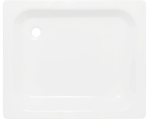 Sprchová vanička Sanicomfort / 80 x 80 x 2,5 cm / smaltovaná ocel / bílá / 2. JAKOST