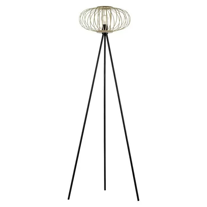 Stojací lampa Just Light Racoon / 40 W / 150 cm / černá
