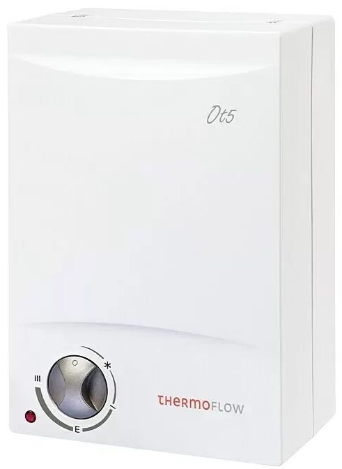Elektrický průtokový ohřívač vody Thermoflow OT 5 / max. 75 °C / bez kohoutku / 2000 W / 5 l / bílá / ZÁNOVNÍ