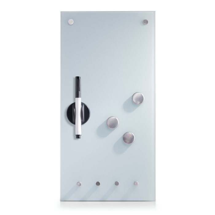 Magnetická popisovací tabule Zeller 11610 / 20 x 40 x 4 cm / sklo /  bílá